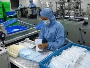 production line of masks